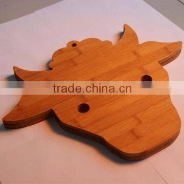 animal shaped bamboo chopping board customized