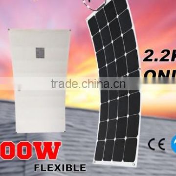 Sunpowe flexible panel 100w with waterproof and bendable
