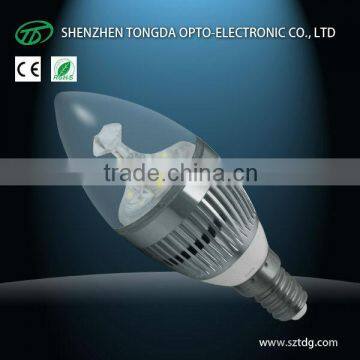 3w 5w 7w 9w dimmable e14 led candle lights (CE& Rohs)