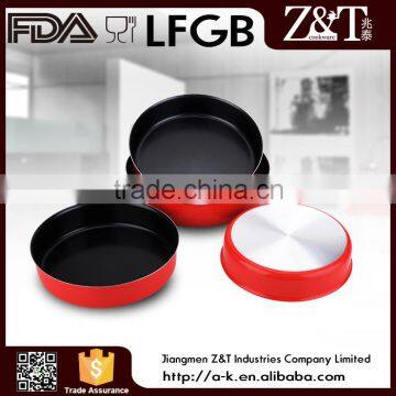 Red non-stick coating baking pan aluminium