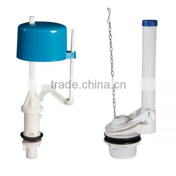 Manual PP double button quality toilet cistern fill valve