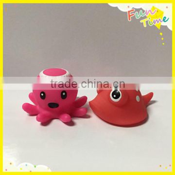 PVC baby bath floating ocean animal manta & octopus toy