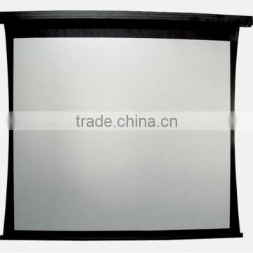 Electric style Tab-Tension Projection Screen with aluminum case/ Rear and front projection screen