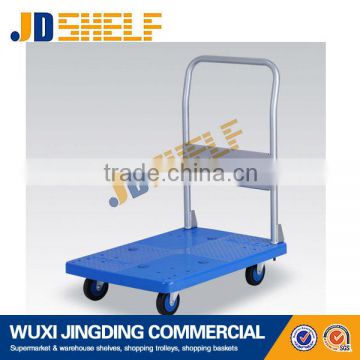 Mute pushing detachable plain plastic trolley