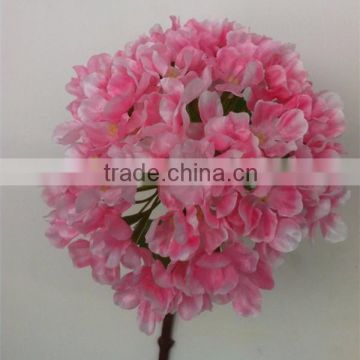 artificial silk pink hydrangea fake silk flowers big hydrangea for wedding decorations