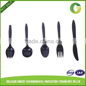 GoBest Durable plastic solid color tableware cutlery