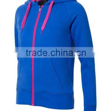 High Quality Custom women zip Hoody Fleece Pullover Hoodie