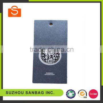 hot design various clothing paper custom plastic hang tag