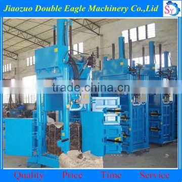 hydraulic hay bale press and waste plastic packing machine