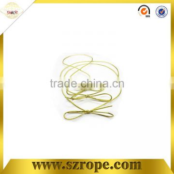 Gold elastic band bow