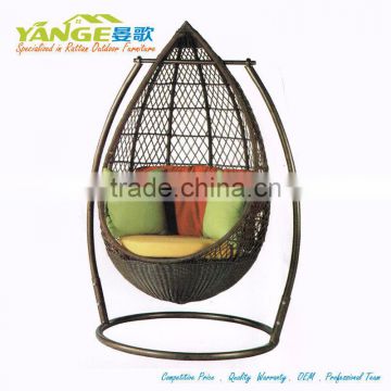 YANGE high quality rattan swing chair garden outdoor furniture YG-5039