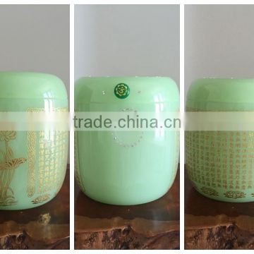 Hot sale Green Onyx Urn cremation urn Funeral for sale