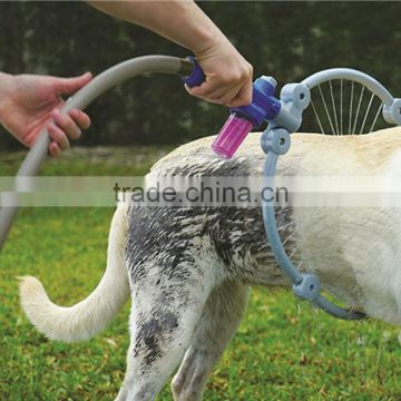 Dog 360 Degree Shower Tool Pet Cat Bathing Cleaner Kit Washing Adjustable Size