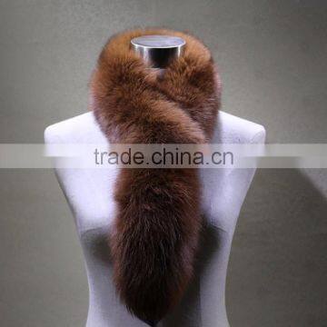 Myfur Stylish Genuine Fox Fur Stole Plush Fox Fur Scarf Collar