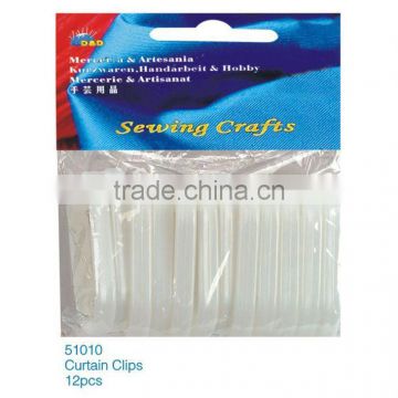 D&D cotton fabric white Curtain Clips(51010)