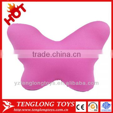 New material lycra butterfly shaped pillow stuffed with plastic particles