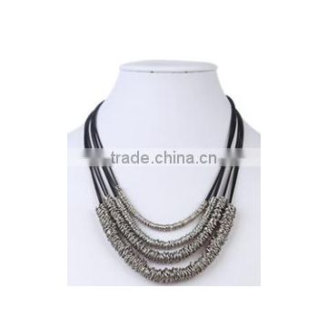 2015 fashion metal chain necklace Circle Necklace