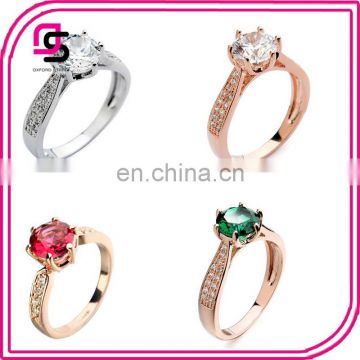 latest engagement gemstone finger ring for ladies design fashion jewelry
