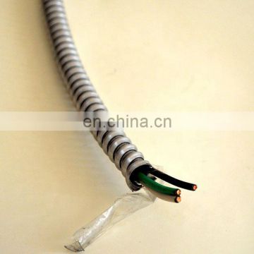 UL 1569 Standard Solid Copper Conductor PVC Insulation Nylon Sheath With Aluminum Alloy Tape Armored Power Cable