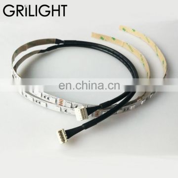 RAST 2.5MM cable connector custom 24V 5050 RGB led strip