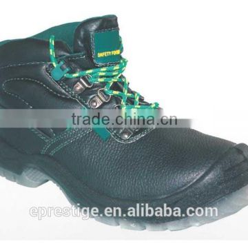 PU injected steel toe safety boots with transparent sole