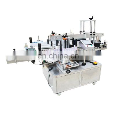 PLC Controller Adhesive Sticker Square Shampoo Double Sides Automatic Flat Bottle Labeling Machine price