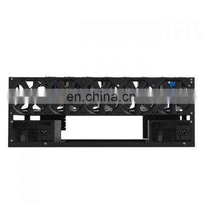 Factory Hot Sale  Factory Wholesales 8 Gpu Steel Open Air Shell Case  Rig Rack Graphics Card Rig Frame