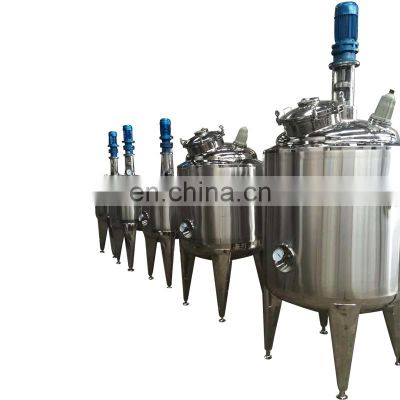 emulsifier alcohol gel agitator high shear mixer stirring Stainless steel Vessel reactor homogenizer mixing tank
