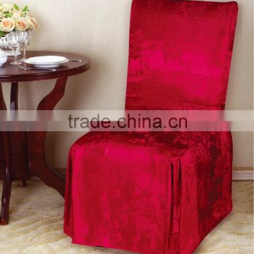 1 PC SOLID WHOLESALE CHEAP POLY-COTTON JACQUARD CHAIR COVER