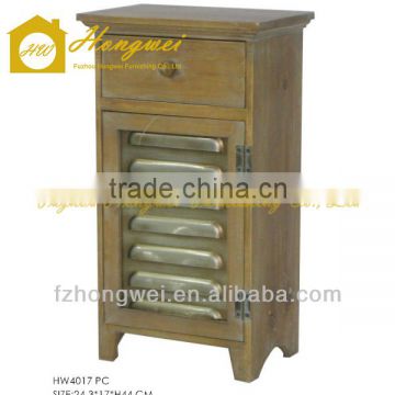 Wooden Storage Cabinets Shabby Chic Vintage Wooden Cabinet with Drawer&Door for Home Decor