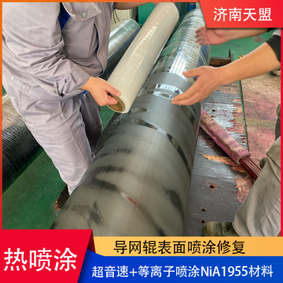 Surface spraying repair of workpiece by supersonic arc spraying+plasma processing anti-corrosion and wear-resistant NiA1955