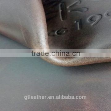 Pull up waxy cow leather for luggage bag leather