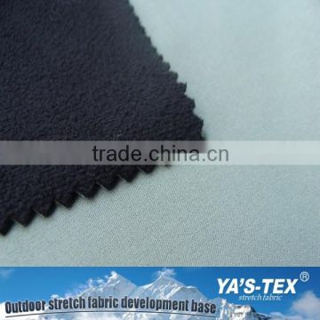 water resistant recycled yarn fabric, polar fleece bonded recycled pet fabric for ski wear