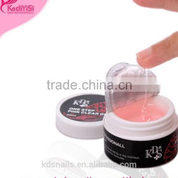 KDS one step cover pink UV gel for nail art