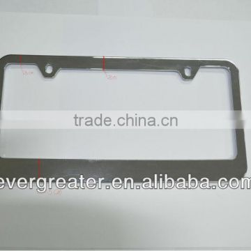 Stock Chrome customized printing USA car plate frame