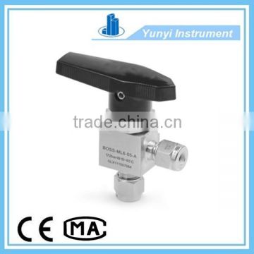 Stainless steel Angle type instrument one piece ball valve