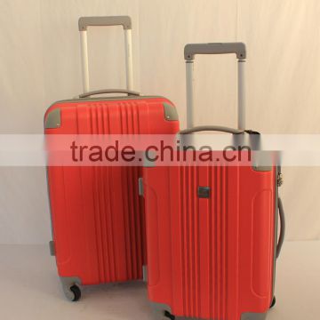 Latest styles for ABS&PC Travel Luggage/zipper pink color luggage
