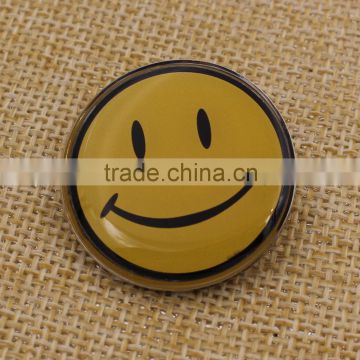 Promotion Gifts Custom Metal Smiley Face Badges
