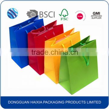 China manufacturers eco-friendly big size art paper apparel shopping bag