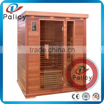 High quality 2016 new design hot sale family useful red tub infrared sauna