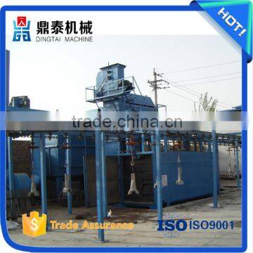 Die cast parts used catenary shot blasting machine,Hanger type shot peening equipment