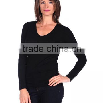 Wholesale 2014 New design sportswear formal long sleeve shirt for women