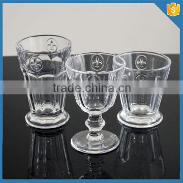 LXHY-T063 Fleur de lis design murano drinking glass wine glass                        
                                                Quality Choice