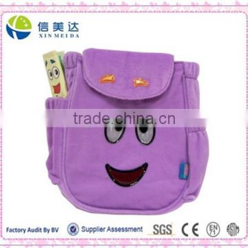 Purple Map & Plush soft Dora Backpack for kids