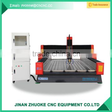 Hybrid servo system Stone 3D cnc engraving machine marble with stainless steel water slot ZK-1325