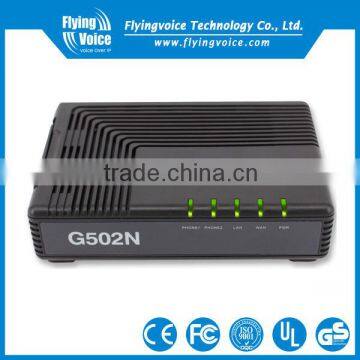 G502N SIP analogue telephone adapter with multi-function compatibility and 2 FXS ports