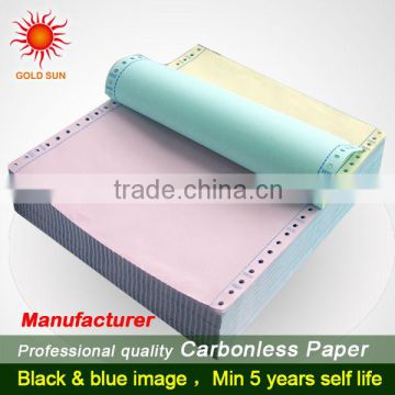 Tinted Ncr Paper carbonless copy paper in rolls