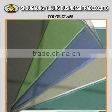 various kinds of colors reflective glass for building (blue/green/gray)