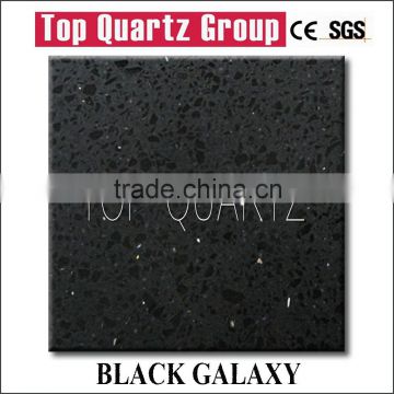 Hot sales black star quartz stone,white mirror fleck quartz stone countertop