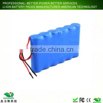 CE FCC RoHS 12v 18650 battery pack rechargeable li ion battery pack
